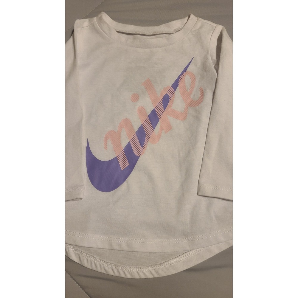 GIRLS NIKE T-SHIRT....SIZE 9 MONTHS...SHORT SLEEVE...100% COTTON...NEW wo TAGS!